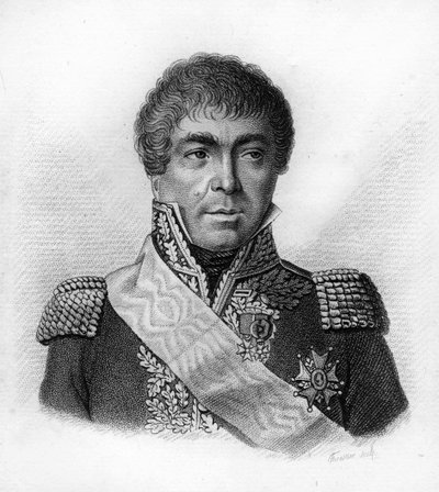 Edmé Etienne Borne DESFOURNEUES (1767-1849) - en “Retratos de los generales franceses tras las victorias y conquistas de los franceses”. Grabado por Ambroise Tardieu en 1818. Colección Stella. de Ambroise Tardieu