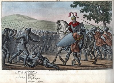 Eudes (Odon) (860 - 898), la dinastía carolingia, lideró la Batalla contra los normandos y defendió victoriosamente París (885 - 887) - Diseñado y grabado por Ambroise Tardieu en 1825. de Ambroise Tardieu