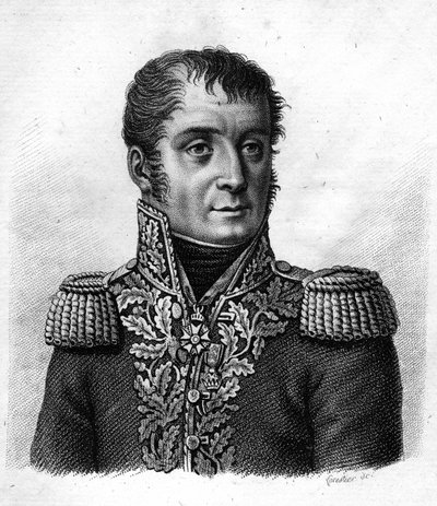 General Mouton - Duvernet (Régis Barthélemy, Barón Mouton-Duvernet) General francés (1769 a 1816). En “Retratos de los generales franceses tras las victorias y conquistas de los franceses”. Grabado por Ambroise Tardieu en 1818. Colección Stella. de Ambroise Tardieu