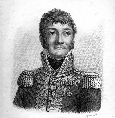 General Joseph Barbanegre (1772-1830). Retratos de los Generales Franceses. Grabado por Ambroise Tardieu en 1818. Colección Stella de Ambroise Tardieu