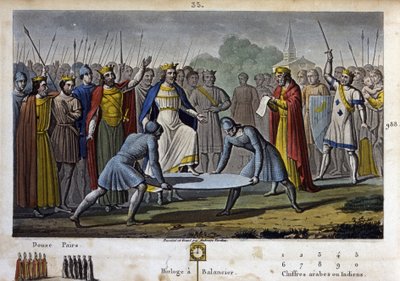 Hugues Capet (c. 941 - 996) fue elegido rey de Francia (en 987), por consentimiento unánime (en gran parte gracias a Gerbert d