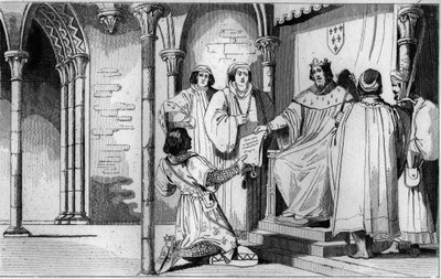 En 1327, Carlos IV el Hermoso (1294-1328) erige la señoría de Borbón en favor del nieto de Robert de Clermont y nieto de San Luis, Luis I de Ambroise Tardieu