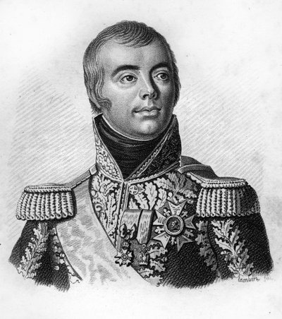 Jacques Alexandre Macdonald (1765-1840), Mariscal de Francia en “Retratos de los generales franceses tras las victorias y conquistas de los franceses”. Grabado por Ambroise Tardieu en 1818. Colección Stella. de Ambroise Tardieu