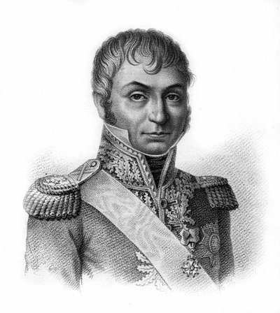 Jean Baptiste Jourdan (1762-1833), Conde, Mariscal de Francia. En Retratos de los generales franceses tras las victorias y conquistas de los franceses. Grabado por Ambroise Tardieu en 1818. Colección Stella. de Ambroise Tardieu