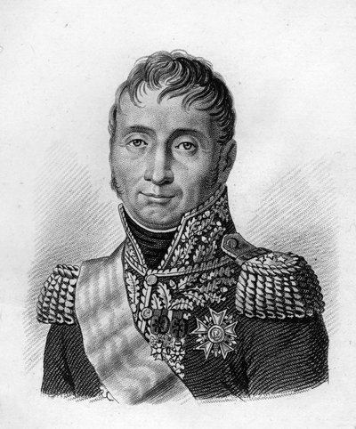 Jean Dominique COMPANS (1769-1845). Retratos de los Generales Franceses. Grabado por Ambroise Tardieu en 1818. Colección Stella de Ambroise Tardieu