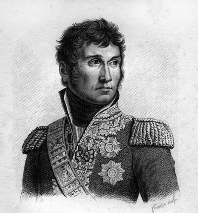 Jean Lannes (1769-1809), Duque de Montebello, Mariscal Francés. Retratos de los Generales Franceses. Grabado por Ambroise Tardieu en 1818. Colección Stella de Ambroise Tardieu