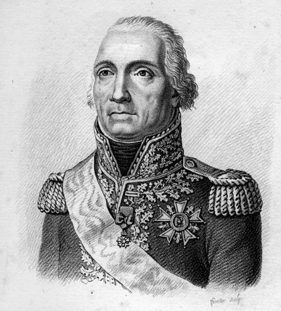 Mariscal de Moncey, Bon Adrien Jeannot de Moncey, Duque de Conegliano, Mariscal de Francia (1754-1842). Retratos de los Generales Franceses. Grabado por Ambroise Tardieu en 1818. Colección Stella de Ambroise Tardieu