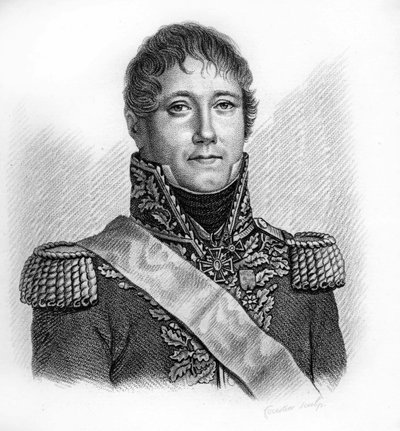 Retrato del general Jean Gabriel MARCHAND 1765-183.- en "Retratos de los generales franceses que siguieron a las victorias y conquistas de los franceses". Grabado por Ambroise Tardieu en 1818. Colección Stella. de Ambroise Tardieu
