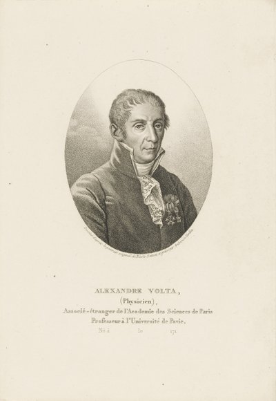 Retrato de Alessandro Volta 1745-1827, ca 1820 de Ambroise Tardieu