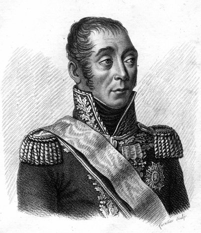 Retrato de Emmanuel, Marqués de Grouchy, Mariscal de Francia (1766-1847) - en “Portraits des generaux francais en suite les victoires et conquetes des Francais”. Grabado por Ambroise Tardieu en 1818. Colección Stella. de Ambroise Tardieu