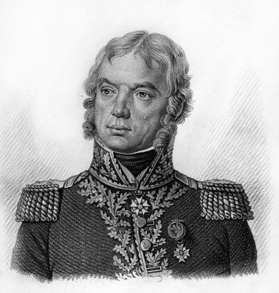 Retrato de François Étienne Damas, general francés (1764-1828) - en “Retratos de los generales franceses en las victorias y conquistas de los franceses”. Grabado por Ambroise Tardieu en 1818. Colección Stella. de Ambroise Tardieu