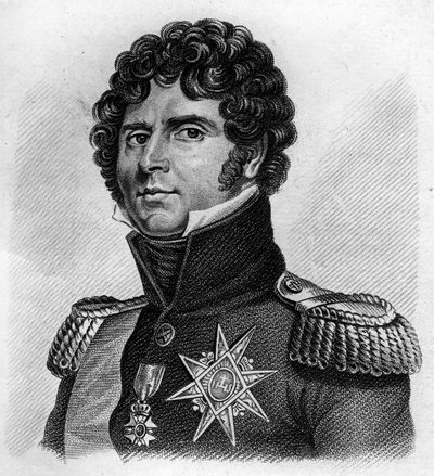 Retrato de Charles Jean - Baptiste Bernadotte (1763-1844), Mariscal de Francia, Rey Carlos XIV de Suecia y Noruega. En “Retratos de los Generales Franceses”. Grabado por Ambroise Tardieu en 1818. Colección Stella. de Ambroise Tardieu