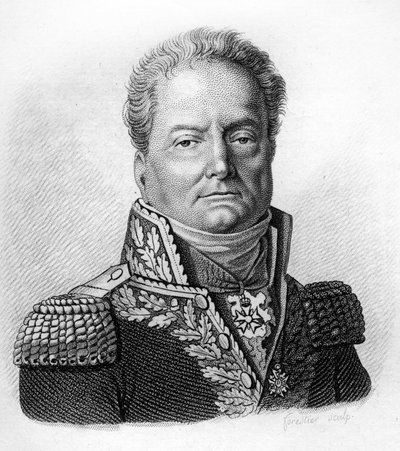 Retrato de Pierre Margaron (1765-1824), general francés durante la Revolución y los Imperios. Grabado por Ambroise Tardieu en 1818. Colección Stella. de Ambroise Tardieu