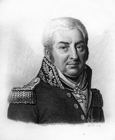 Retrato del general Nicolas Antoine Sanson. 1756-1824.- en Retratos de los generales franceses tras las victorias y conquistas de los franceses. Grabado por Ambroise Tardieu en 1818. Colección Stella. de Ambroise Tardieu
