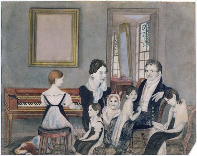 La familia Schuyler, 1824 de Ambrose Andrews