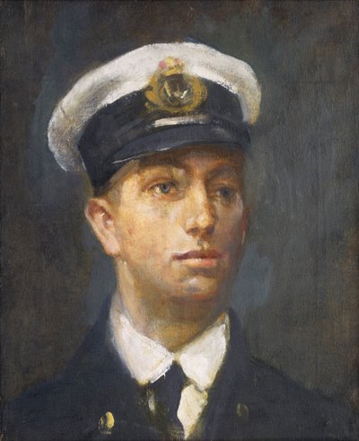 Teniente William Edward Sanders, DSO, RNR (1883-1917), c.1918 (óleo sobre lienzo) de Ambrose McEvoy