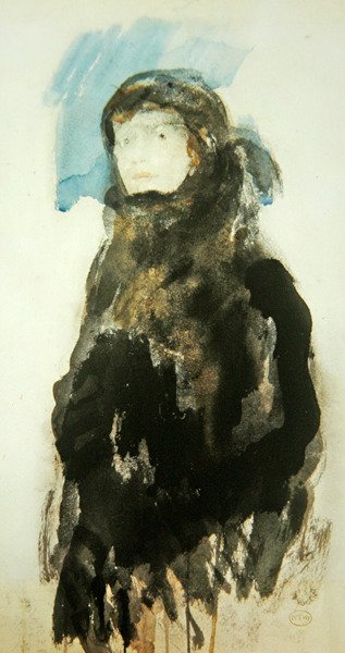 Retrato de una joven de Ambrose McEvoy