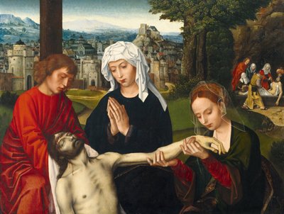 Piedad al pie de la cruz, ca 1530 de Ambrosius Benson
