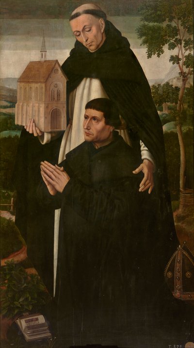 Santo Tomás y un donante de Ambrosius Benson