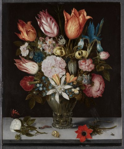 Flores en un vaso de Ambrosius Bosschaert