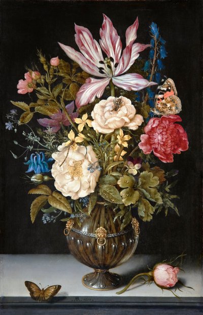 Naturaleza muerta con flores de Ambrosius Bosschaert