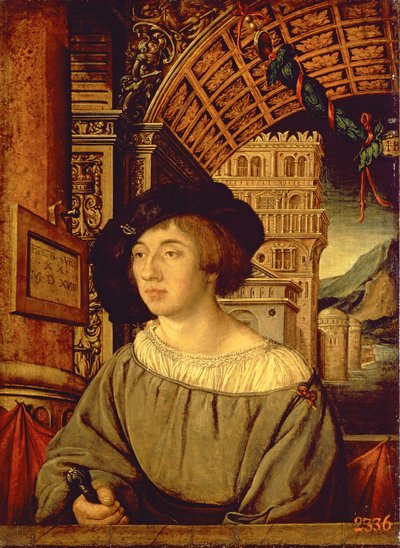 Retrato de un Joven, 1518 de Ambrosius Holbein