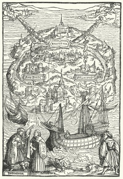 La isla de Utopía de Ambrosius Holbein