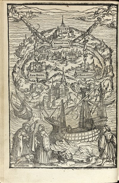 Utopía de Thomas More, 1518 de Ambrosius Holbein
