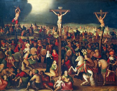 El Calvario (óleo sobre lienzo) de Ambrosius II Francken or Franck