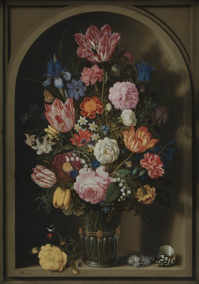 Ramo de flores en un nicho de piedra de Ambrosius the Elder Bosschaert