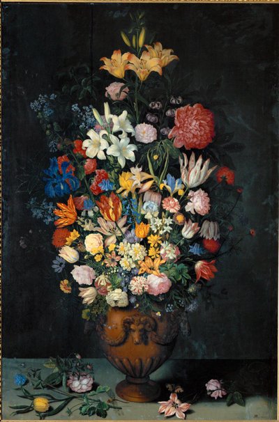 Naturaleza muerta con flores en un jarrón ... de Ambrosius the Elder Bosschaert