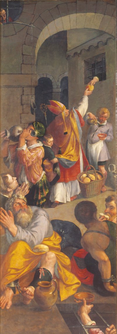 San Eligio visita a los prisioneros (óleo sobre tabla) de Ambrosius the Elder Francken or Franck