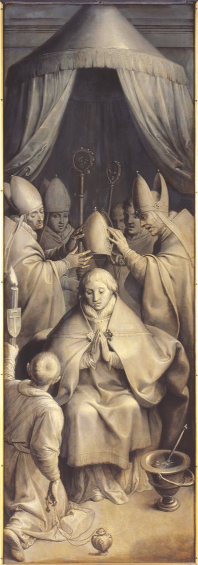 La bendición de San Eligio (óleo sobre tabla) de Ambrosius the Elder Francken or Franck