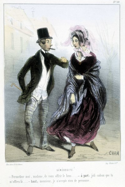Generosidad - en “Madeleines” por Cham, c.1870-1880 de Amédée de Noé