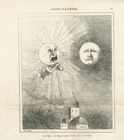 Ilustración de Cham (1819-1879) en Le Charivari de Amédée de Noé