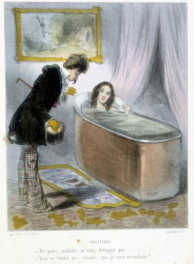 Cortesía - en "Madeleines" por Cham, v.1870-1880 de Amédée de Noé