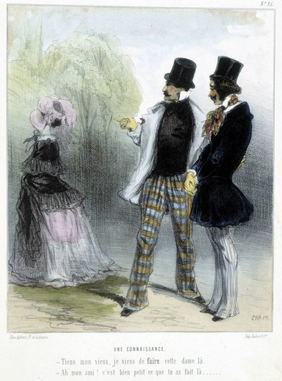 Un conocimiento - en "Madeleines" por Cham, v.1870-1880 de Amédée de Noé
