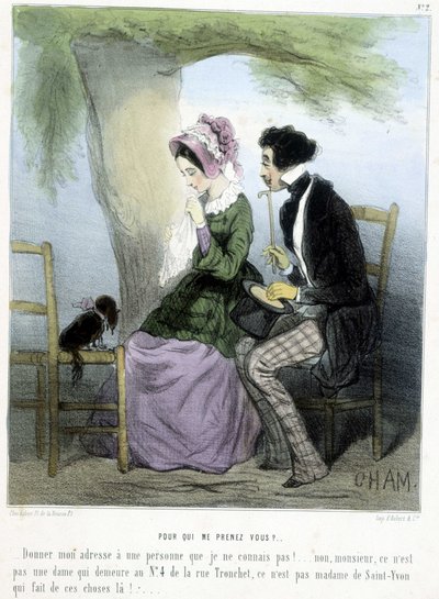 ¿Quién crees que soy? - en “Madeleines” por Cham, c.1870-1880 de Amédée de Noé