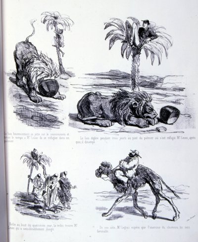 Ilustración para El arte de engordar y perder peso de Amédée de Noé
