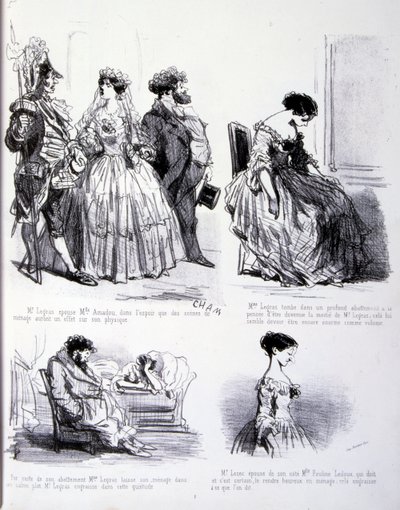 Ilustración para El arte de engordar y adelgazar de Amédée de Noé