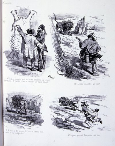 Ilustración para El arte de engordar y adelgazar de Amédée de Noé