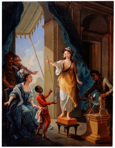 Experimento Eléctrico, 1777 de Charles Amedee Philippe van Loo