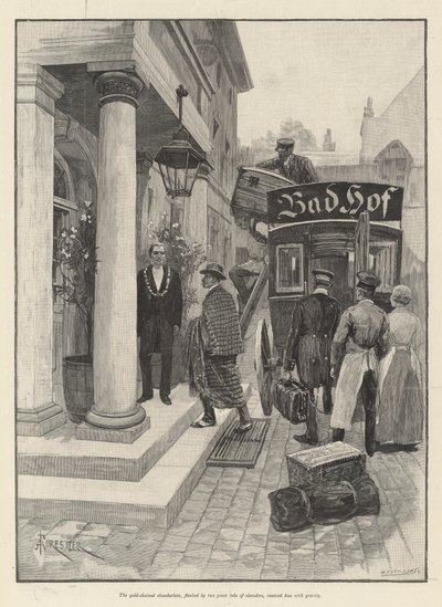Un pupilo de la Puerta Dorada, por Bret Harte de Amedee Forestier