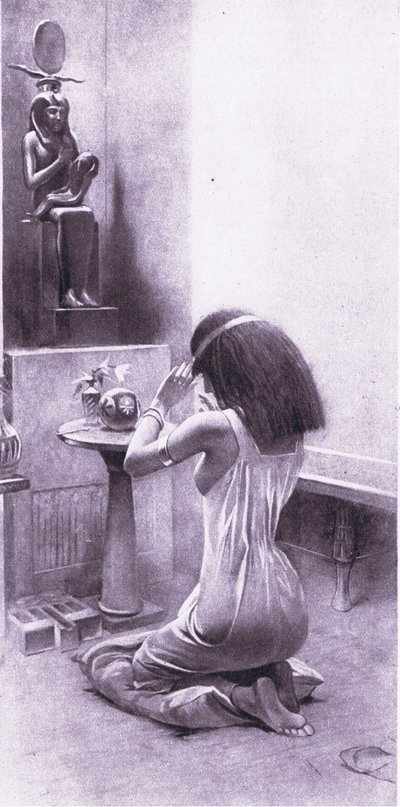 Mujer egipcia en sus devociones, 1925 de Amedee Forestier