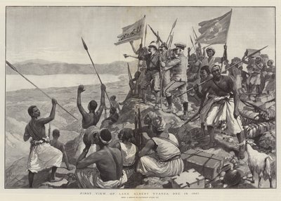Primera Vista del Lago Alberto Nyanza, 13 de diciembre de 1887 de Amedee Forestier