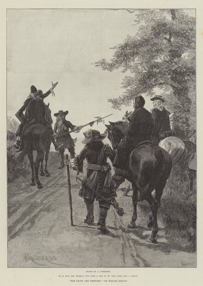 Por fe y libertad, por Walter Besant de Amedee Forestier