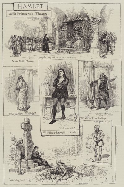 Hamlet en el Teatro de la Princesa de Amedee Forestier