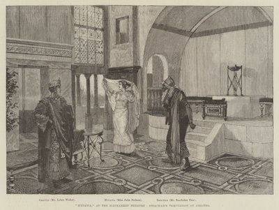 Hipatia, en el Teatro Haymarket, La Tentación de Orestes de Issachar de Amedee Forestier