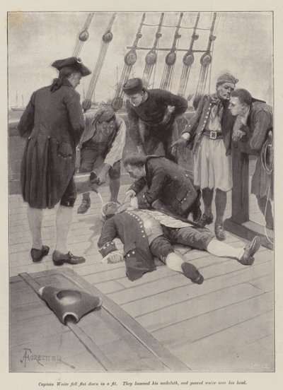 Ilustración para La suerte de Susan Bell, de Sir Walter Besant de Amedee Forestier