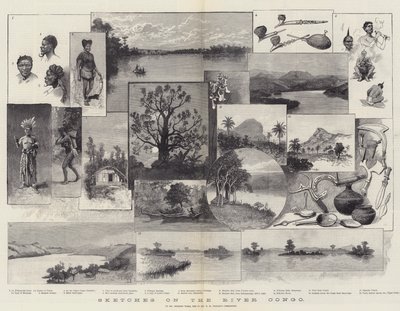 Bocetos en el río Congo de Amedee Forestier